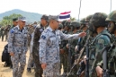 ผู้บัญชาการทหารเรือ พร้อมด้วย อัครราชทูตที่ปรึกษา ณ สถานเอกอัครราชทูตสหรัฐอเมริกาประจำประเทศไทย และ เอกอัครราชทูตสาธารณรัฐเกาหลีประจำประเทศไทย ร่วมตรวจเยี่ยมการฝึกการยุทธสะเทินน้ำสะเทินบก ในการฝึกร่วม/ผสม คอบร้าโกลด์ 2023  (Cobra Gold 23)